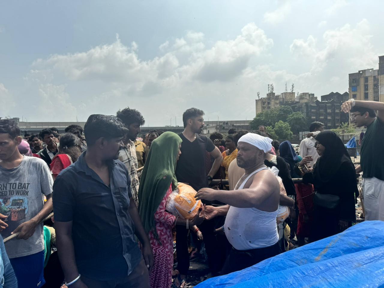 Ration camp and community support