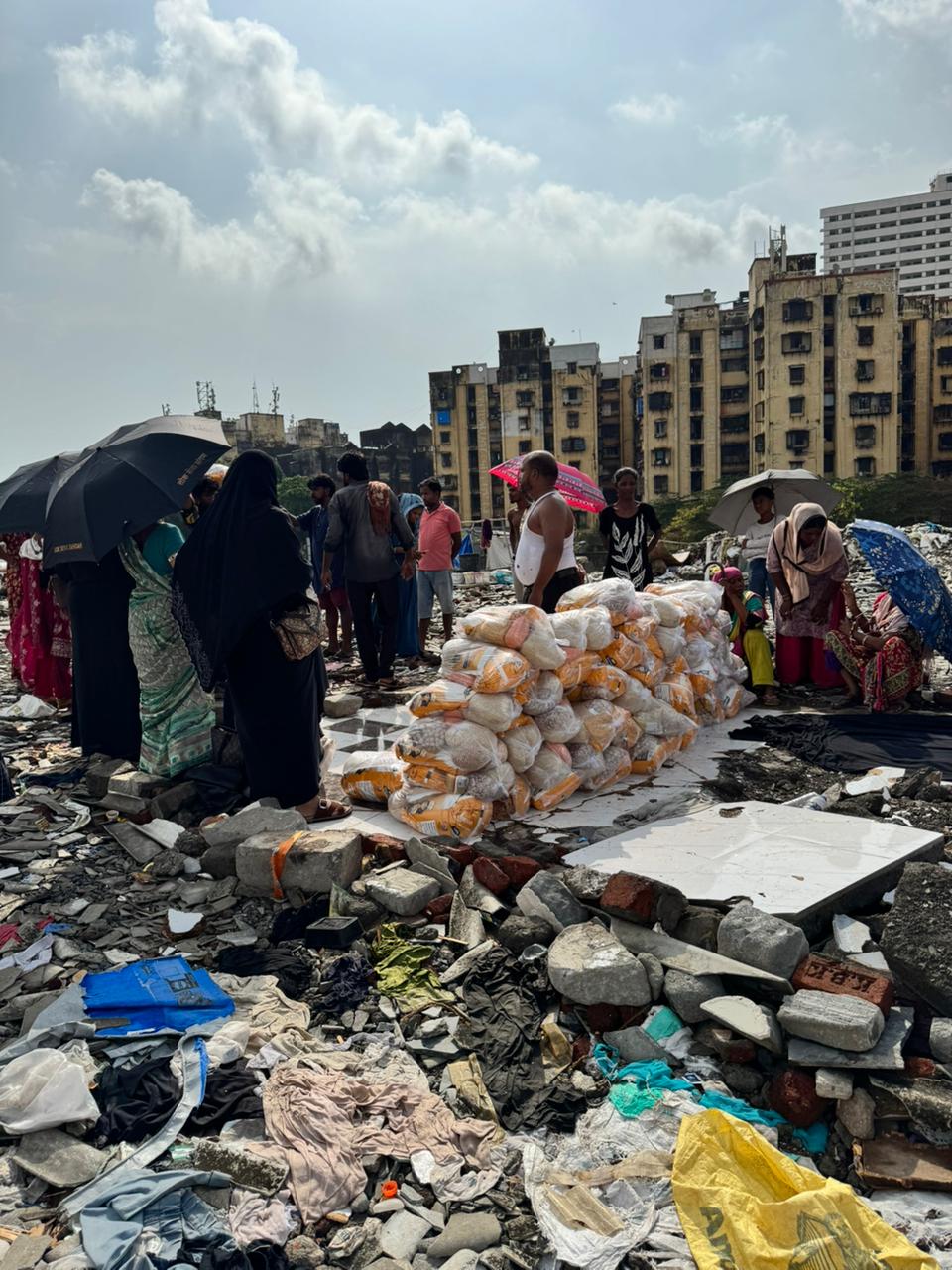 Ration camp and community support