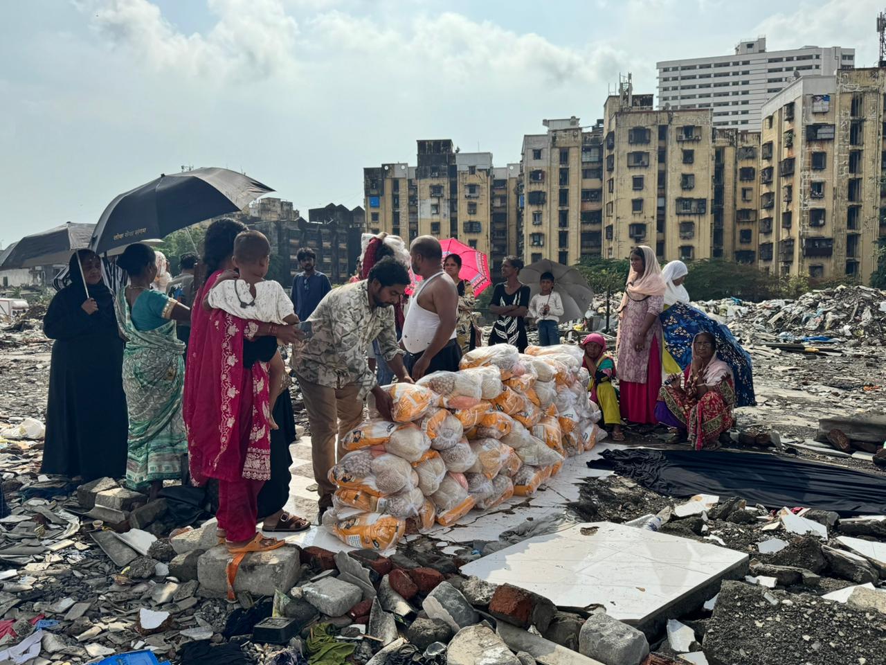 Ration camp and community support