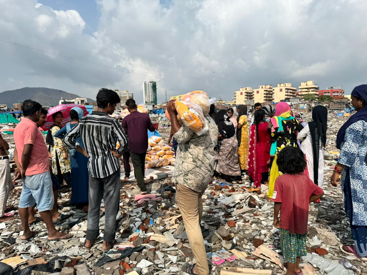 Ration camp and community support