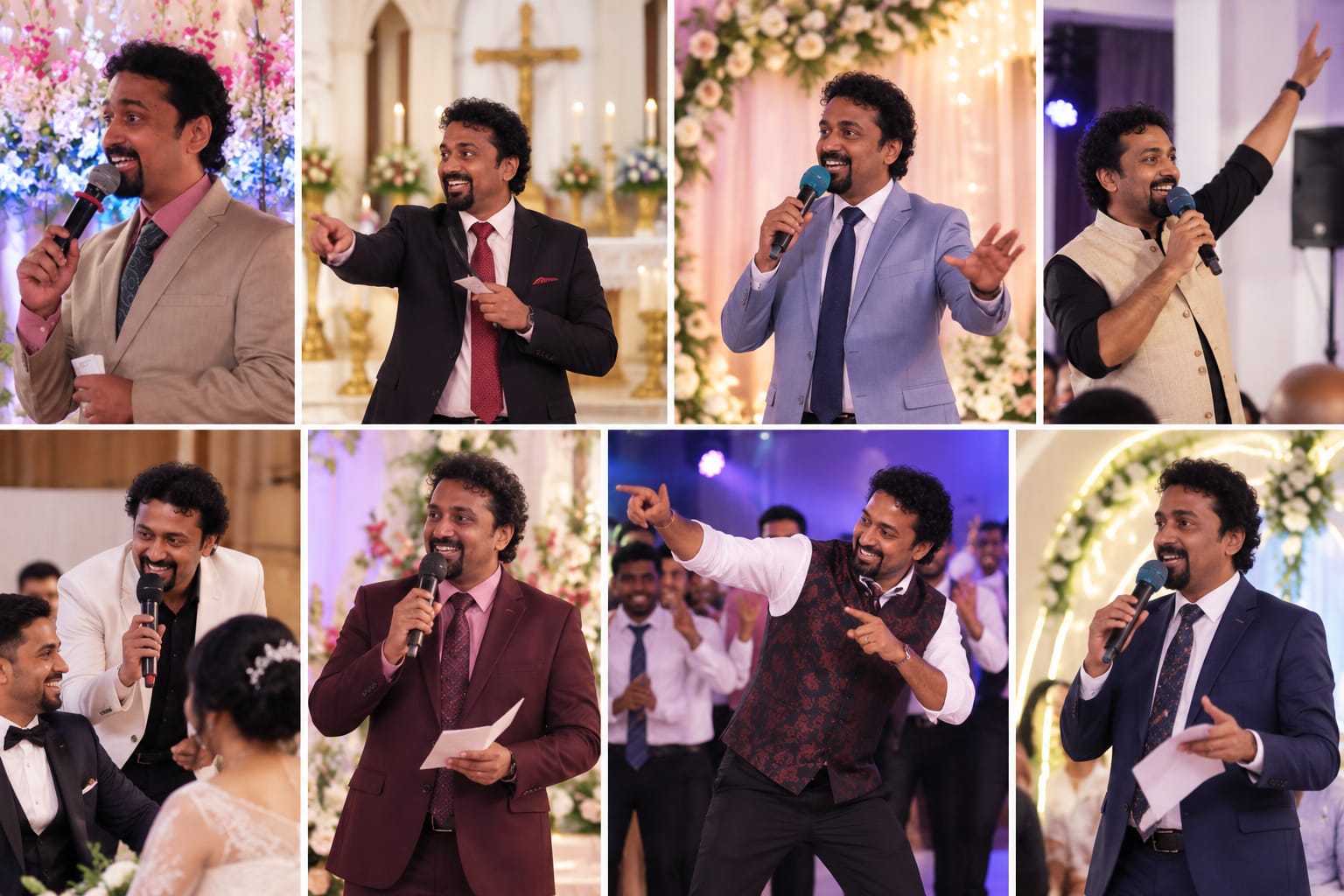 Hosting portrait collage across events