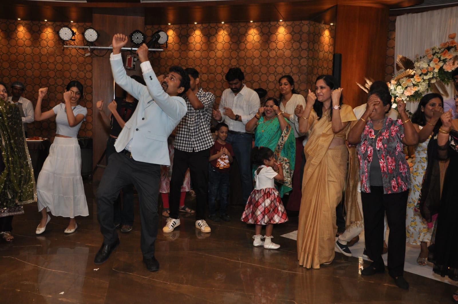 Group blessing moment