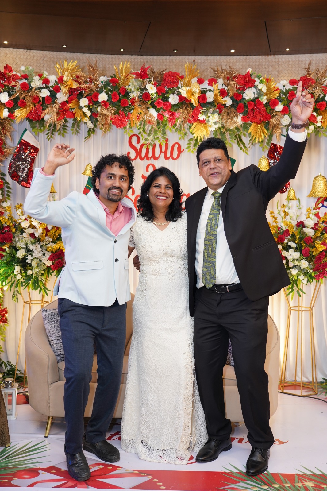 Celebration pose
